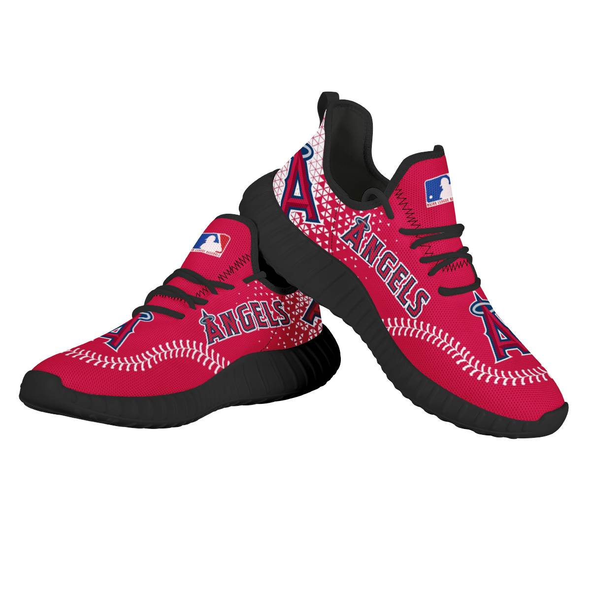 Women's Los Angeles Angels Mesh Knit Sneakers/Shoes 004